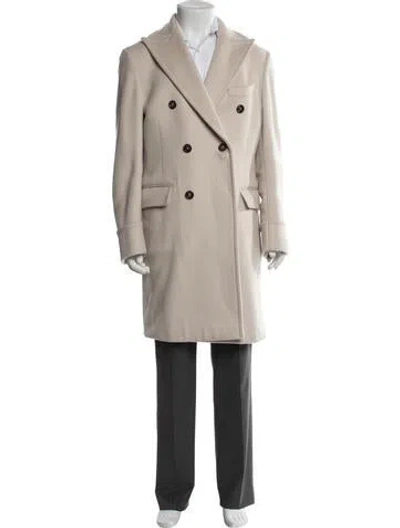 Pre-owned Eleventy Wool Peacoat In Grey