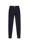 Eleventy Wool Pleated Trousers In Black