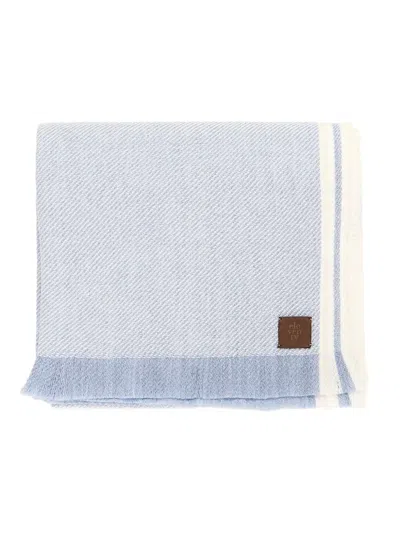 Eleventy Wool Scarf In Blue