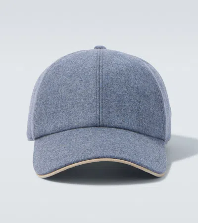 Eleventy Panelled Curved-peak Baseball Cap In Blue
