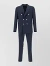 Eleventy Wool Silk Linen Tailored Suit In Blue