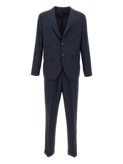 Eleventy Wool Suit In Blue