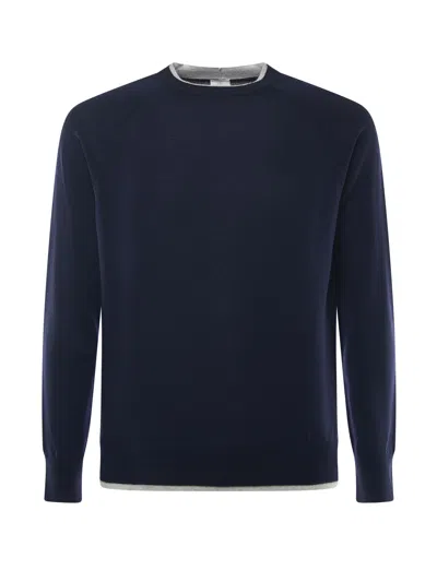 Eleventy Wool Sweater In Blue