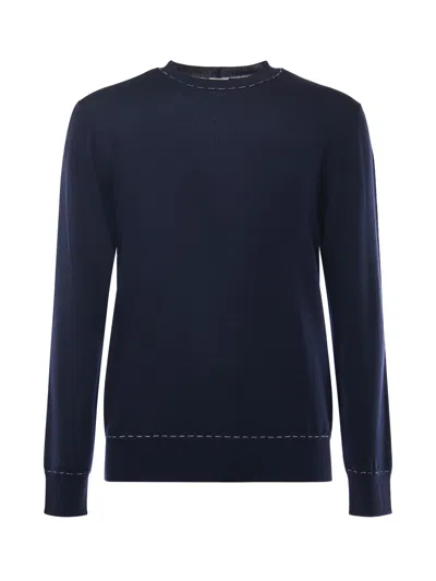 Eleventy Wool Sweater In Blue