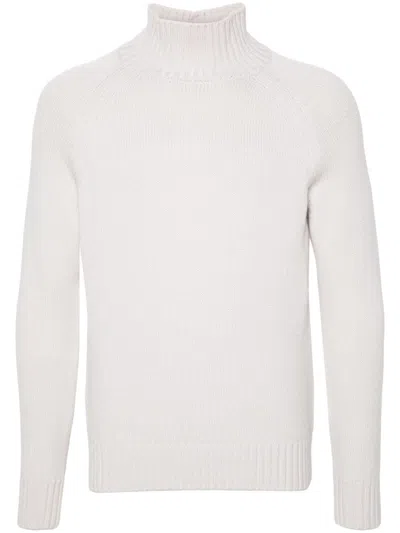 Eleventy Wool Sweater In White