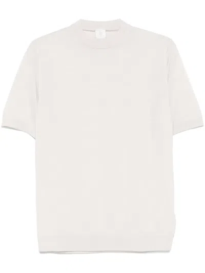 Eleventy Wool T-shirt In Neutrals