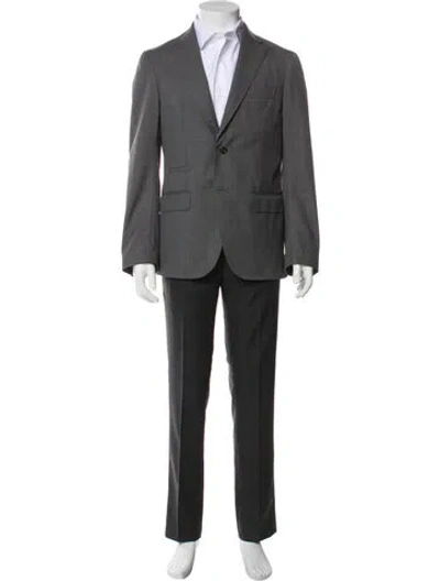 Pre-owned Eleventy Wool Two-piece Blazer In Gray