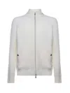 Eleventy Wool Zip-up Jacket In White