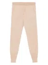 Eleventy Wool-blend Drawstring Cuffed Joggers In Neutral