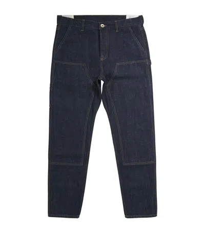 Eleventy Workwear Straight Jeans In Blue