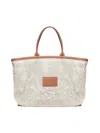 Eleventy Woven Tote Bag In Sand And Brown