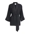 Eleventy X Harrods Linen Belted Blazer In Black
