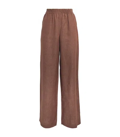 Eleventy X Harrods Linen Elasticated Palazzo Trousers