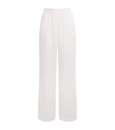 Eleventy X Harrods Linen Elasticated Palazzo Trousers In White