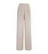 Eleventy X Harrods Linen Elasticated Palazzo Trousers In Neutral
