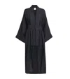 Eleventy X Harrods Linen Embroidered Kimono In Blue