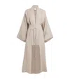 Eleventy X Harrods Linen Embroidered Kimono In Neutral