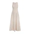 Eleventy X Harrods Linen Floral Embroidered Dress In Neutral