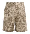 Eleventy X Harrods Linen Printed Bermuda Shorts In Multi