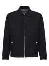 Eleventy Zip-fastening Wool Jacket In Blue