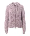 Eleventy Zip-front Cardigan In Pink