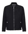 Eleventy Zip-fastening Wool Jacket In Black