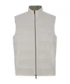 Eleventy Zip-front Vest In Gray