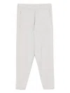 Eleventy Zipper Pocket Sweatpants In White