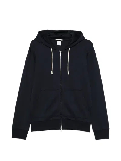 Eleventy Zip-up Hoodie In Black