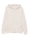 Eleventy Zip-up Hoodie In Neutral