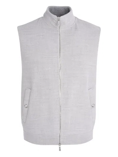ELEVENTY ZIP-UP SLEEVELESS GILET
