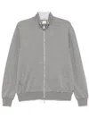 Eleventy Zip-up Sweatshirt In Grey