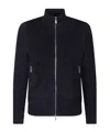 Eleventy Zippered Bomber Jacket Side Pockets In Black