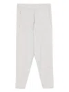Eleventy Zip-pocket Cashmere Jogger In White
