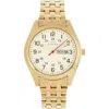 Elevon Gann Bracelet Watch W/day/date In Gold/white