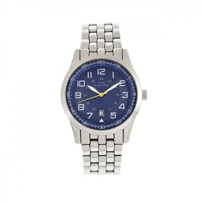 Elevon Garrison Blue Dial Men's Watch Ele105-4 In Blue/silver Tone