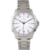 Elevon Hughes Bracelet Watch W/ Date In Silver/white