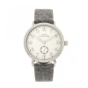 Elevon Northrop Wool-overlaid Leather-band Watch In Grey/white