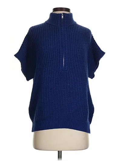 Pre-owned Elevon Poncho In Blue