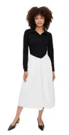 Elexiay Sonia Dress Black & White In Multi