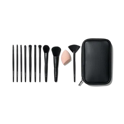 E.l.f. Cosmetics Full Face & Eye Makeup Brush Set With Travel Case