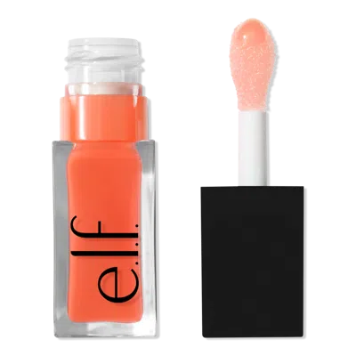 E.l.f. Cosmetics Glow Reviver Lip Oil - Coral Fixation In Orange