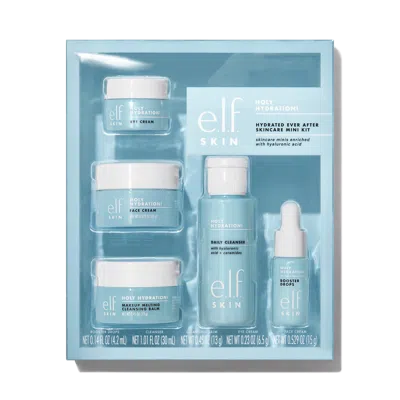 E.l.f. Cosmetics Holy Hydration! Hydrated Ever After Skincare Mini Kit In Blue