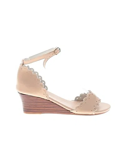 Pre-owned E.l.f. Wedges In Tan