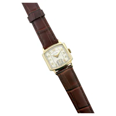 Pre-owned Elgin 10k Gold-filled Vintage Wristwatch In Multi