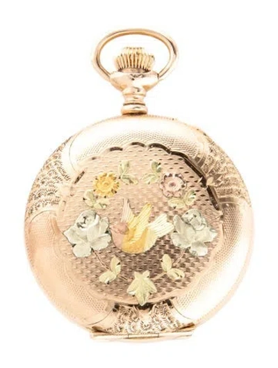 Pre-owned Elgin Classic Pocket Watch In Multicolor