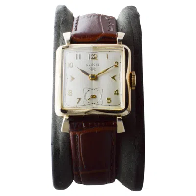 Pre-owned Elgin Gold Filled Art Deco Watch In Multi