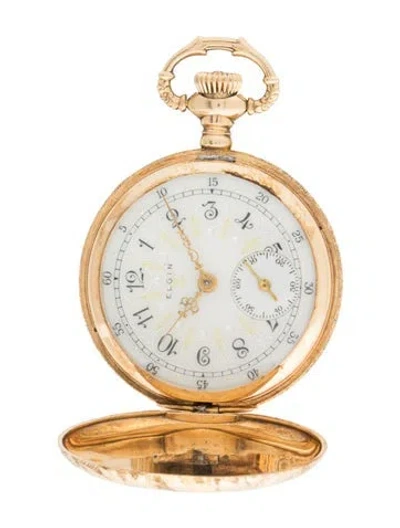 Pre-owned Elgin Pocket Watch In Multicolor