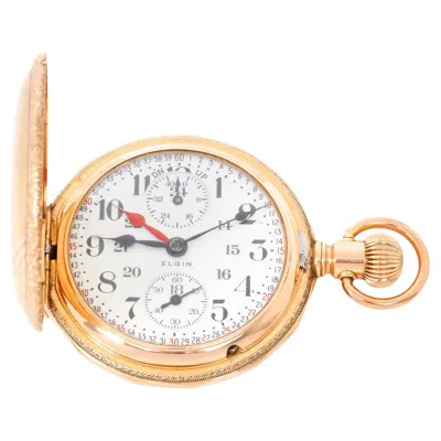 Pre-owned Elgin Up/down Indicator Hunting Case Ultra Rare 18 Size 21j Veritas Circa 1904 In Multi