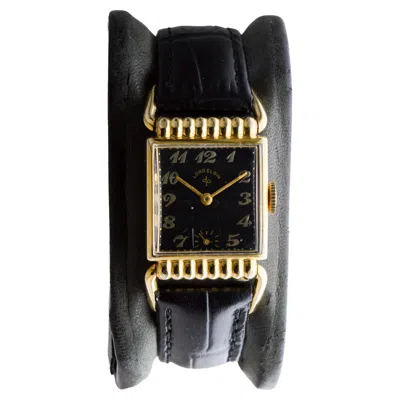 Pre-owned Elgin Yellow Gold Filled Art Deco Watch Circa 1940's Articulated Lugs